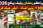 Prime Minister Ramzan Relief Package 2026